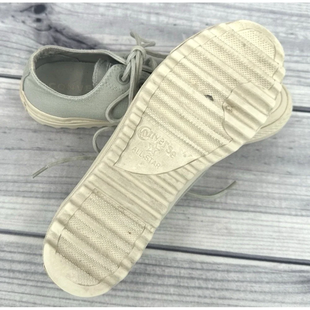 CONVERSE CHUCK TAYLOR ALL STAR LIFT RIPPLE OX SNEAKERS  Women's  8  GREY NATURAL
